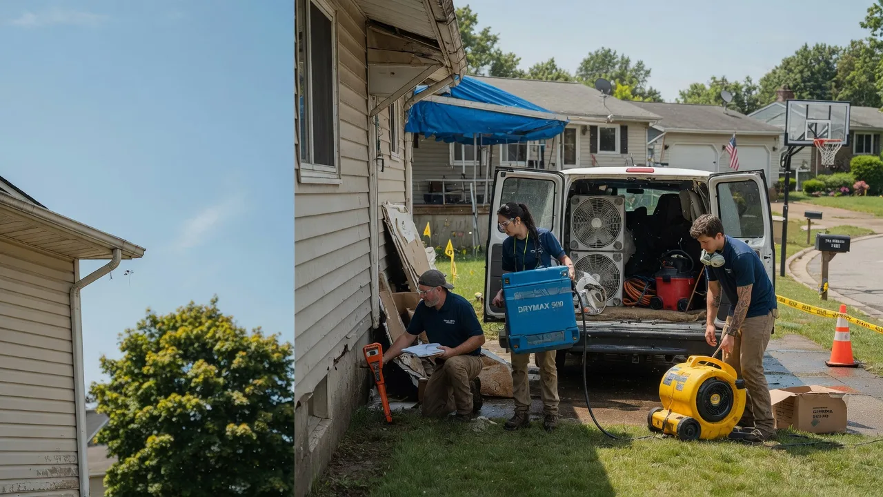 Ceiling Leak Cleanup in Schwenksville, PA near me